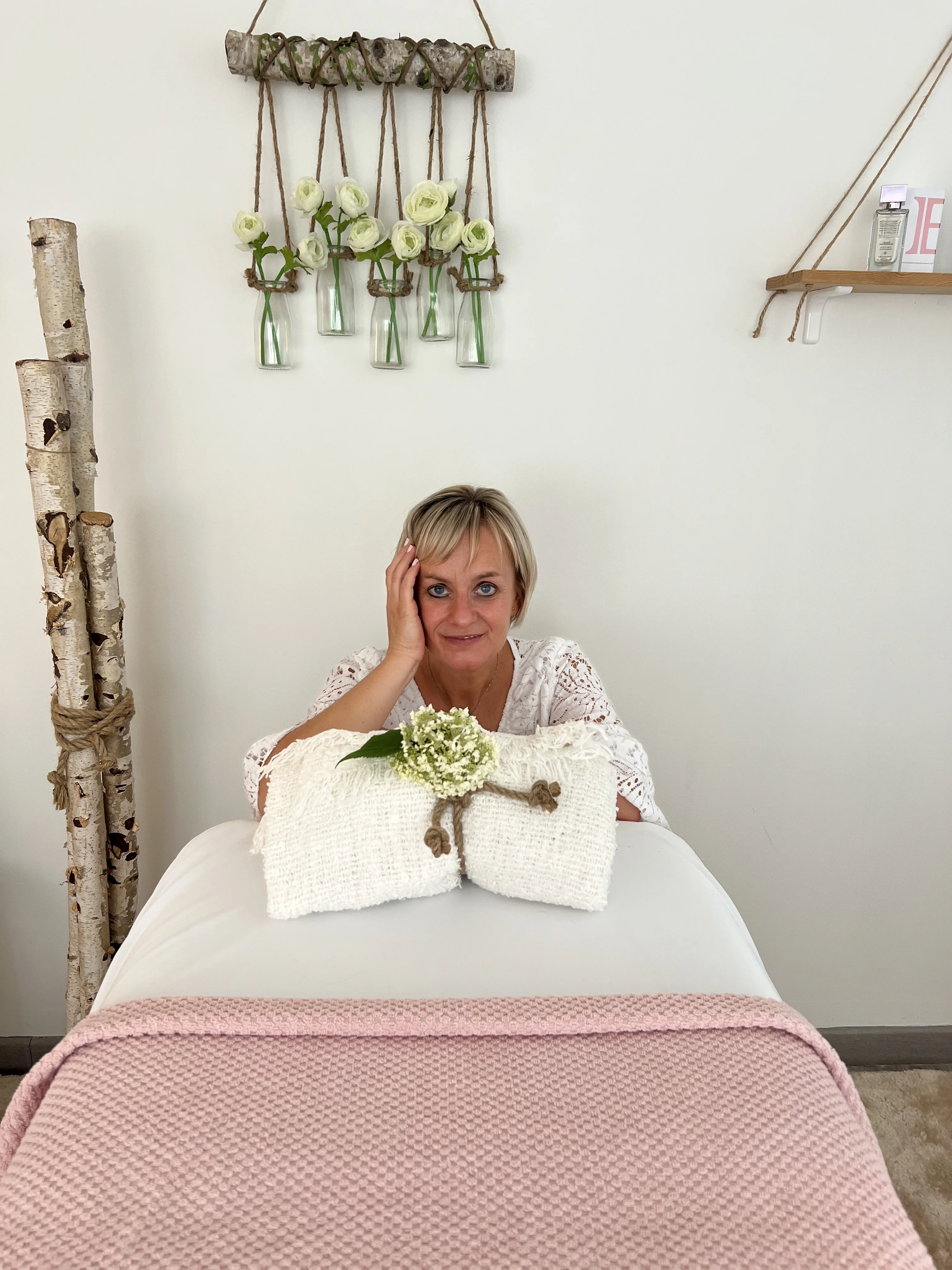 Espace de soin du cabinet - ambiance douce et relaxante